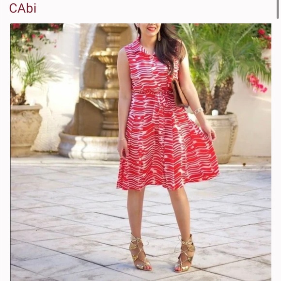 CAbi dress red white - Picture 2 of 11